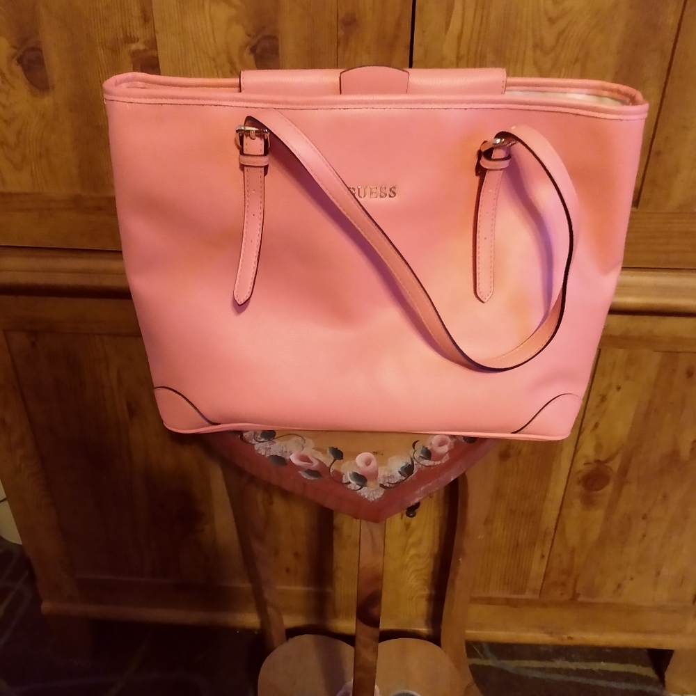 Guess large pink bag